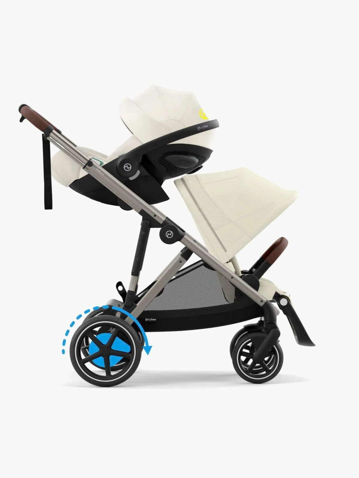 Cybex Klapvogne-e-GAZELLE S Klapvogn, Seashelle Beige/Taupe