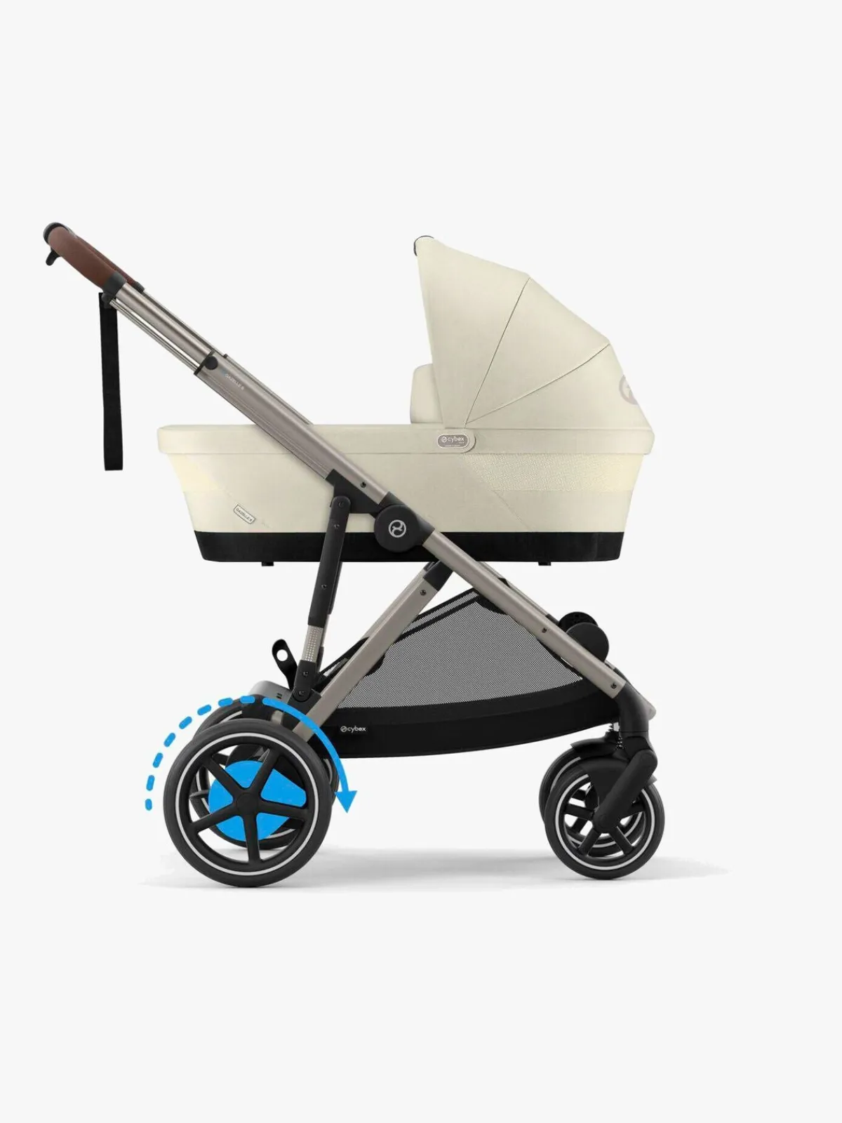 Cybex Klapvogne-e-GAZELLE S Klapvogn, Seashelle Beige/Taupe