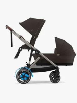 Klapvogne|Cybex e-GAZELLE S Klapvogn, Taupe/Chocolate Brown Brun