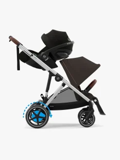 Klapvogne|Cybex e-GAZELLE S Klapvogn, Taupe/Chocolate Brown Brun
