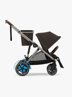 Klapvogne|Cybex e-GAZELLE S Klapvogn, Taupe/Chocolate Brown Brun