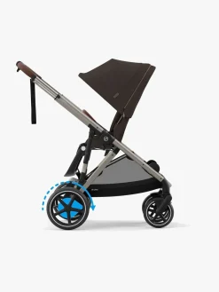 Klapvogne|Cybex e-GAZELLE S Klapvogn, Taupe/Chocolate Brown Brun