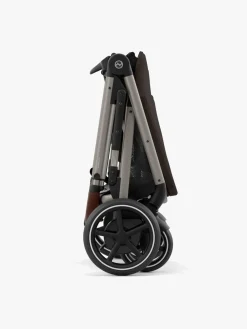 Klapvogne|Cybex e-GAZELLE S Klapvogn, Taupe/Chocolate Brown Brun