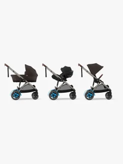 Klapvogne|Cybex e-GAZELLE S Klapvogn, Taupe/Chocolate Brown Brun