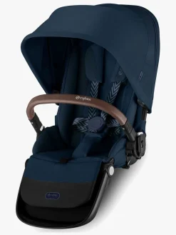 Søskendevogne|Cybex e-Gazelle S Søskendevogn inkl. Liggedel, Ocean Blue/Silver
