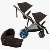 Cybex Søskendevogne-e-Gazelle S Søskendevogn inkl. Liggedel, Chocolate Brown/Taupe