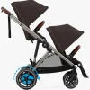 Søskendevogne|Cybex e-Gazelle S Søskendevogn, Chocolate Brown/Taupe