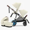Søskendevogne|Cybex e-Gazelle S Søskendevogn inkl. Liggedel, Seashelle Beige/Taupe