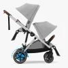 Cybex Søskendevogne-e-Gazelle S Søskendevogn, Stone Grey/Silver