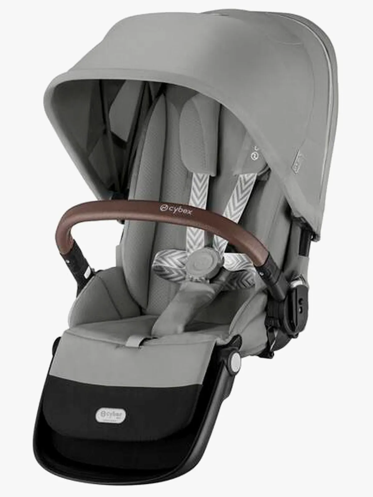 Tvillingevogne|Cybex e-Gazelle S Tvillingevogn, Stone Grey/Silver