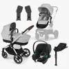 Cybex Vognpakker|Autostolspakker-EOS Lux Duovogn inkl. Aton B2 i-Size Autostol Baby & Base, Silver/Lava Grey
