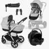 Cybex Duo- & Kombivogne-EOS Lux Duovogn inkl. Axkid GOKID Autostol Baby & Base, Lava Grey