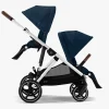 Cybex Tvillingevogne-GAZELLE S Tvillingevogn, Ocean Blue/Silver