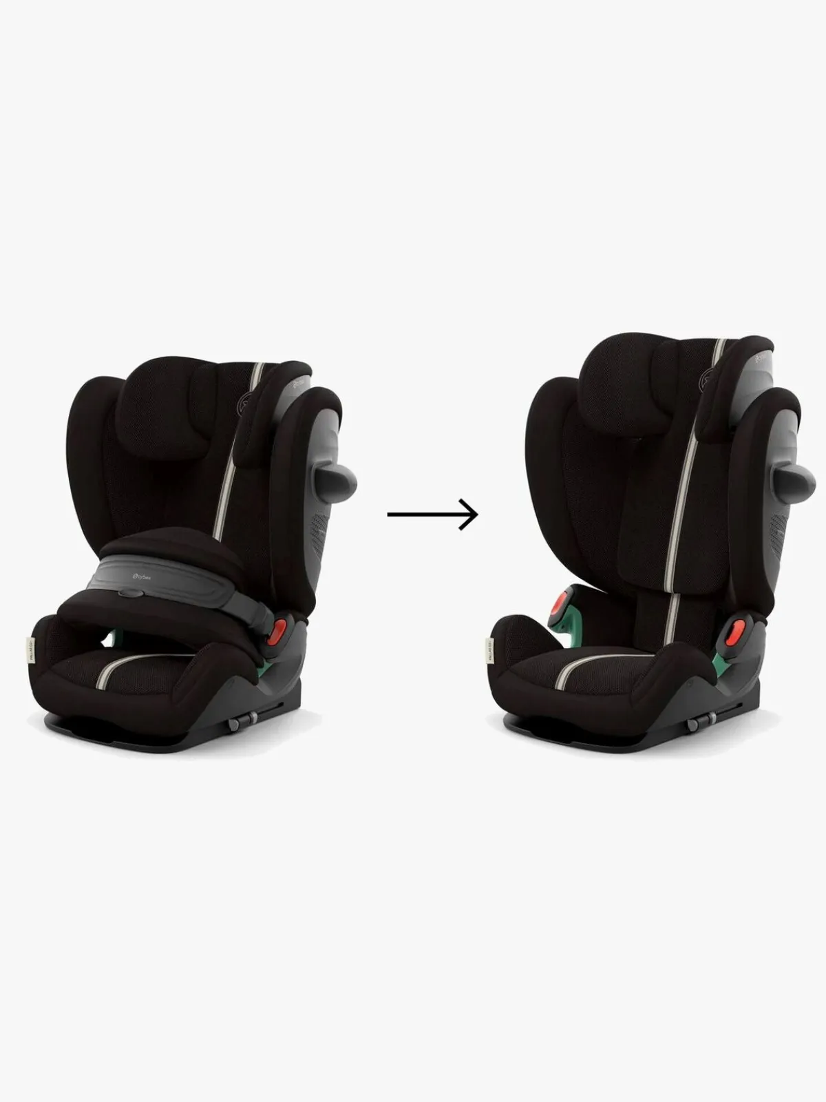 Autostole 9-36 Kg|Cybex Pallas G2 i-Size Plus Autostol, Moon Black Sort