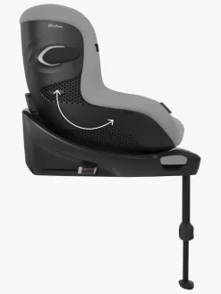 Autostole 9-36 Kg|Cybex Sirona Gi i-Size Plus Autostol inkl. Spædbarnsindlæg, Stone Grey