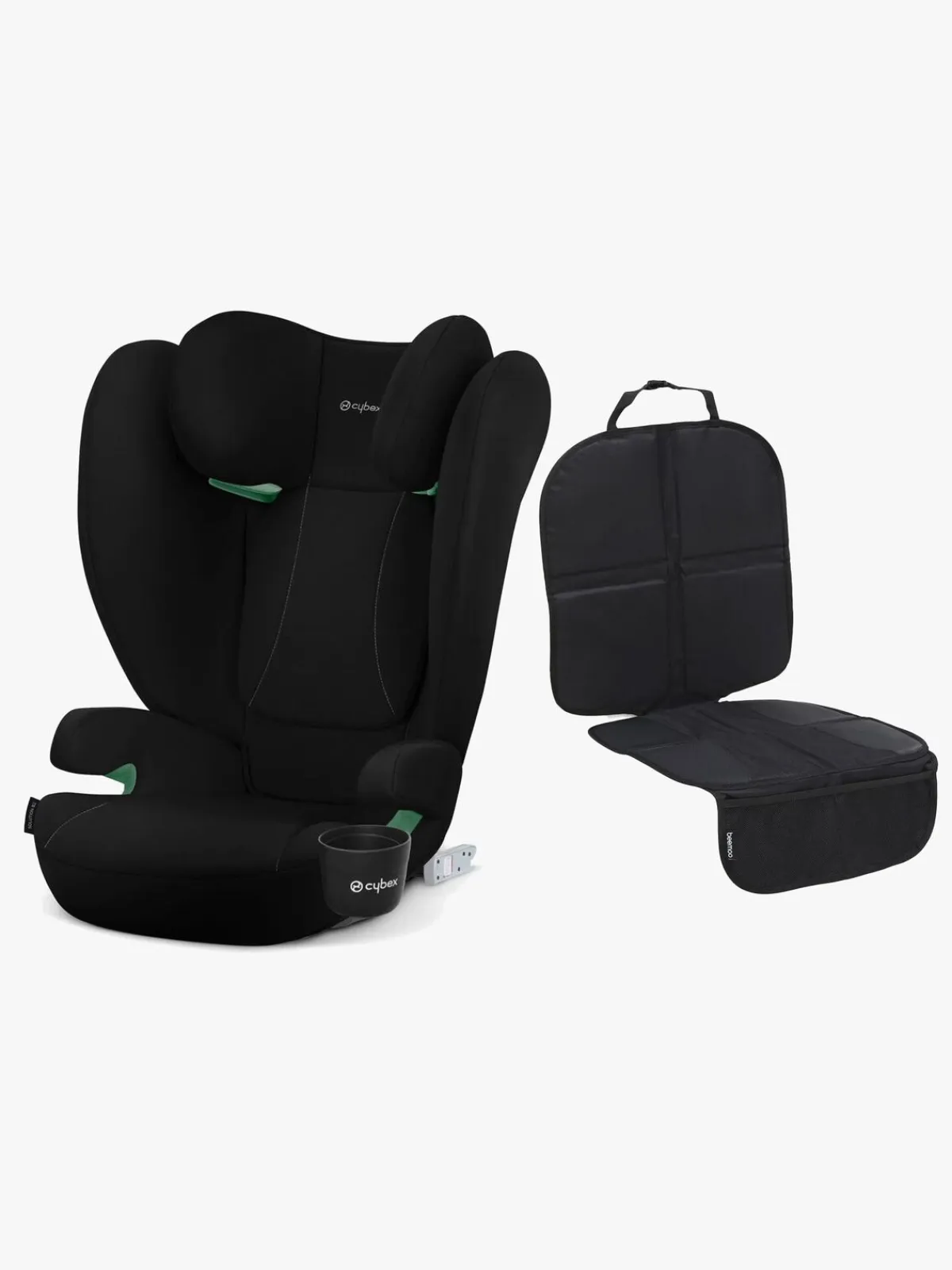Autostolspakker|Cybex Solution B2 i-Fix Autostol inkl. Beemoo Sædebeskytter Lux, Volcano Black