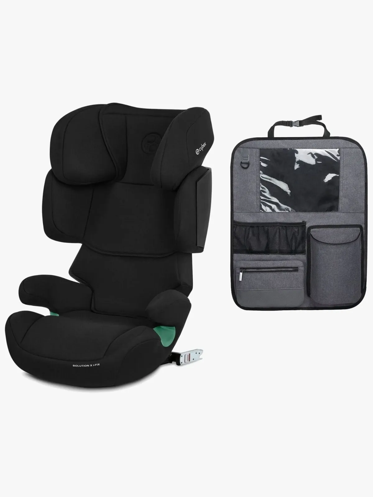 Autostolspakker|Cybex Solution X i-Fix Autostol inkl. Beemoo Deluxe Sædebeskytter, Pure Black
