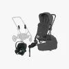 Cybex Vognpakker-TALOS S Lux Duovogn inkl. Aton B2 i-Size Autostol Baby & Base, Moon Black/Black