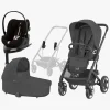 Cybex Duo- & Kombivogne-TALOS S Lux Duovogn inkl. Cloud G Plus & Base, Moon Black/Black