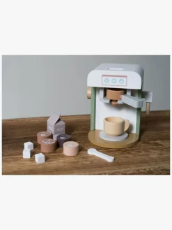 Dantoy Rolleleg-Kaffemaskine Wood XL In Gift Box