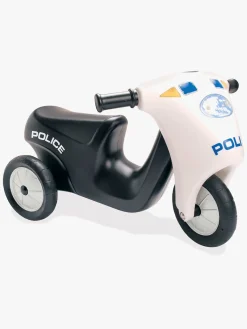 Dantoy Politi Motorcykel Gummihjul, Sort/Hvid