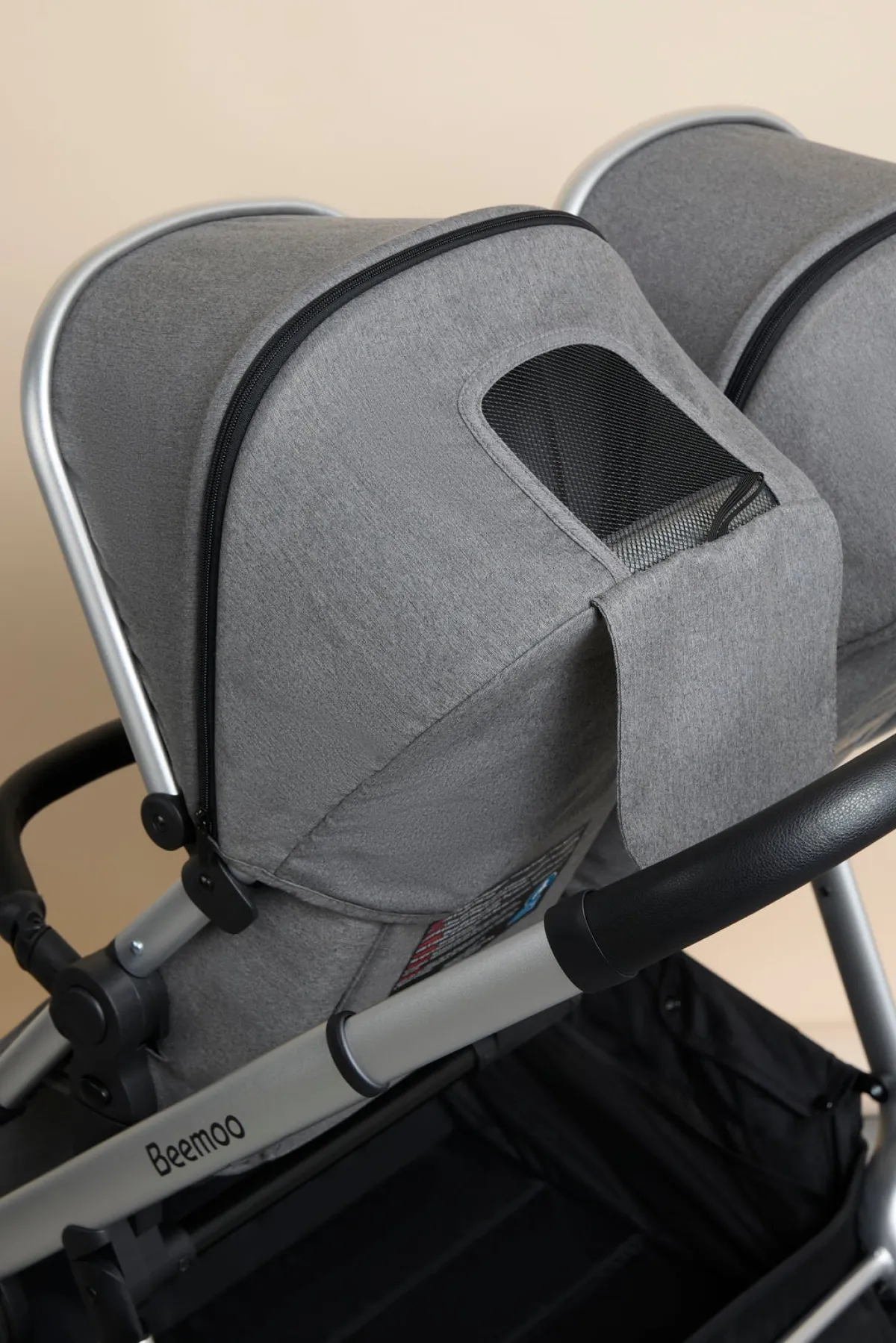 Beemoo DEMOEKSEMPLAR Pro Twin Søskendevogn, Grey
