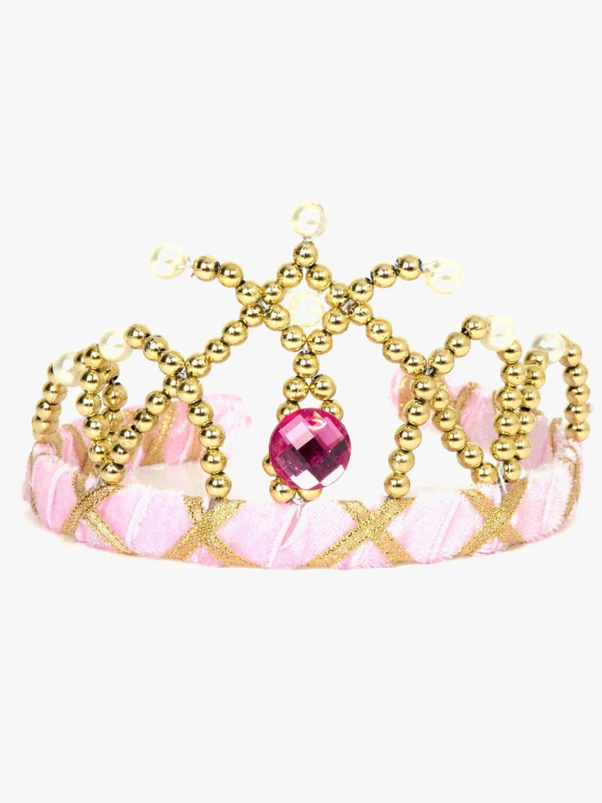 DenGodaFen Den Goda Fen Kostume Tiara Velour, Lyserød