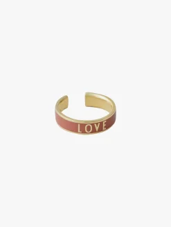 DesignLetters Design Letters Candy Ring Love, Ash Lyserød