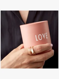DesignLetters Design Letters Candy Ring Love, Ash Lyserød