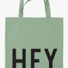 Børn DesignLetters Tasker-Design Letters Favourite Stofpose Hey, Light Green