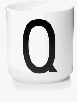Spisetid|DesignLetters Design Letters Kop Porcelæn Q, Hvid