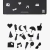 Børn DesignLetters Interiør-Design Letters Partyikoner til Opslagstavle 20 pcs, Sort