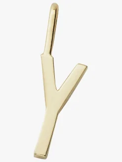 DesignLetters Design Letters Vedhæng Bogstav 10mm Y Gold