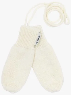 Børn Devold HILDRE MERINO MITTEN BABY Vanter, Offwhite