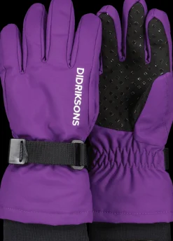 Børn Didriksons Tilbehør|Vintertøj-Biggles Handsker, Royal Purple