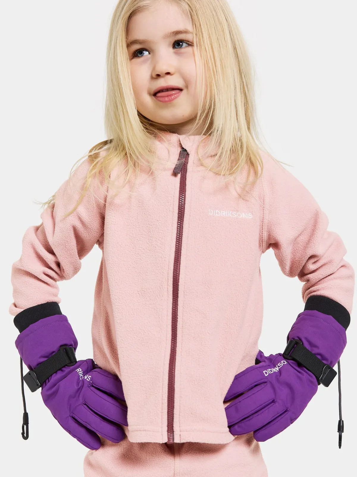 Børn Didriksons Tilbehør|Vintertøj-Biggles Handsker, Royal Purple