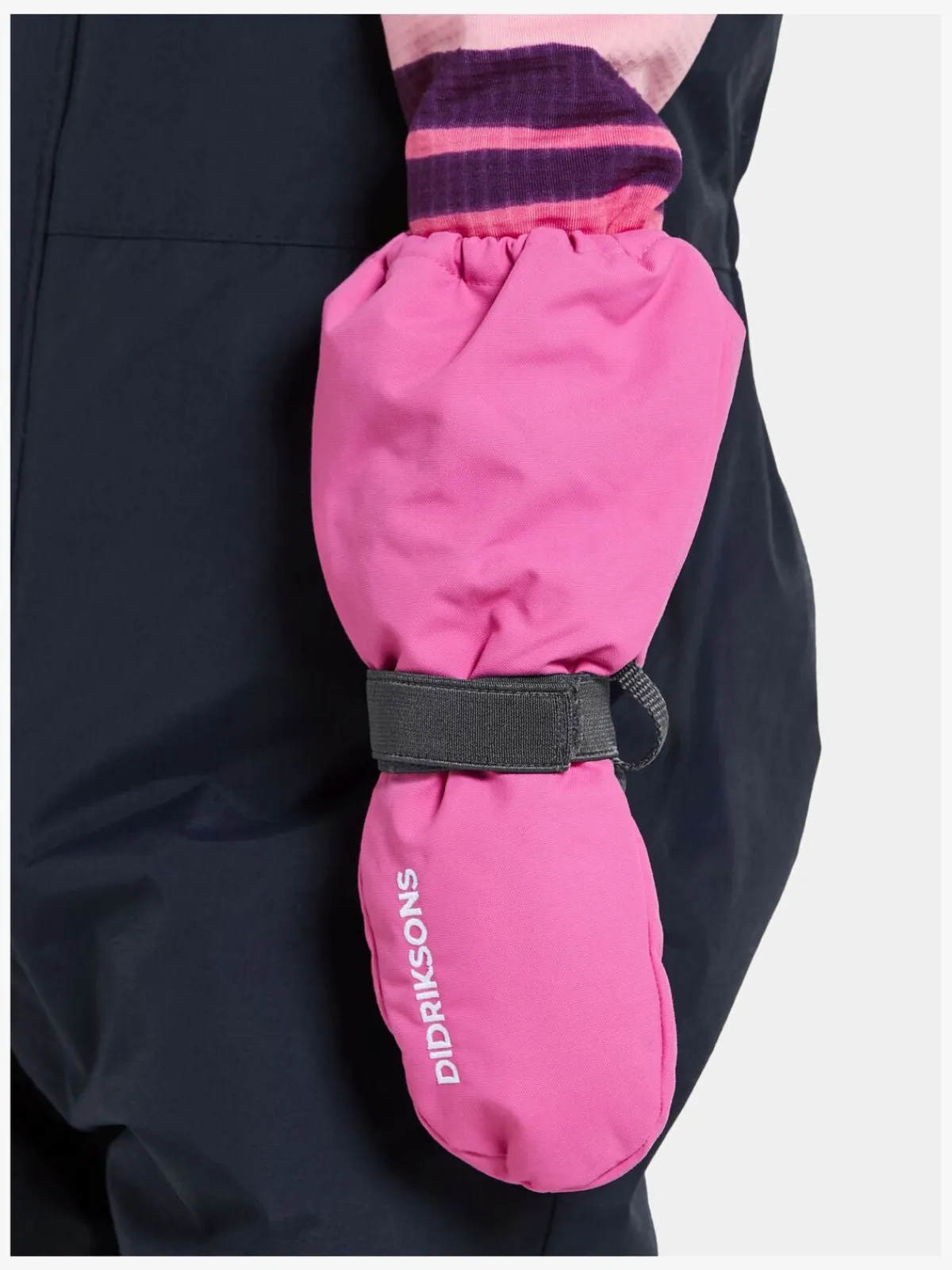 Tilbehør|Vintertøj|Didriksons Biggles Vanter, Sweet Pink Lyserød/Sort