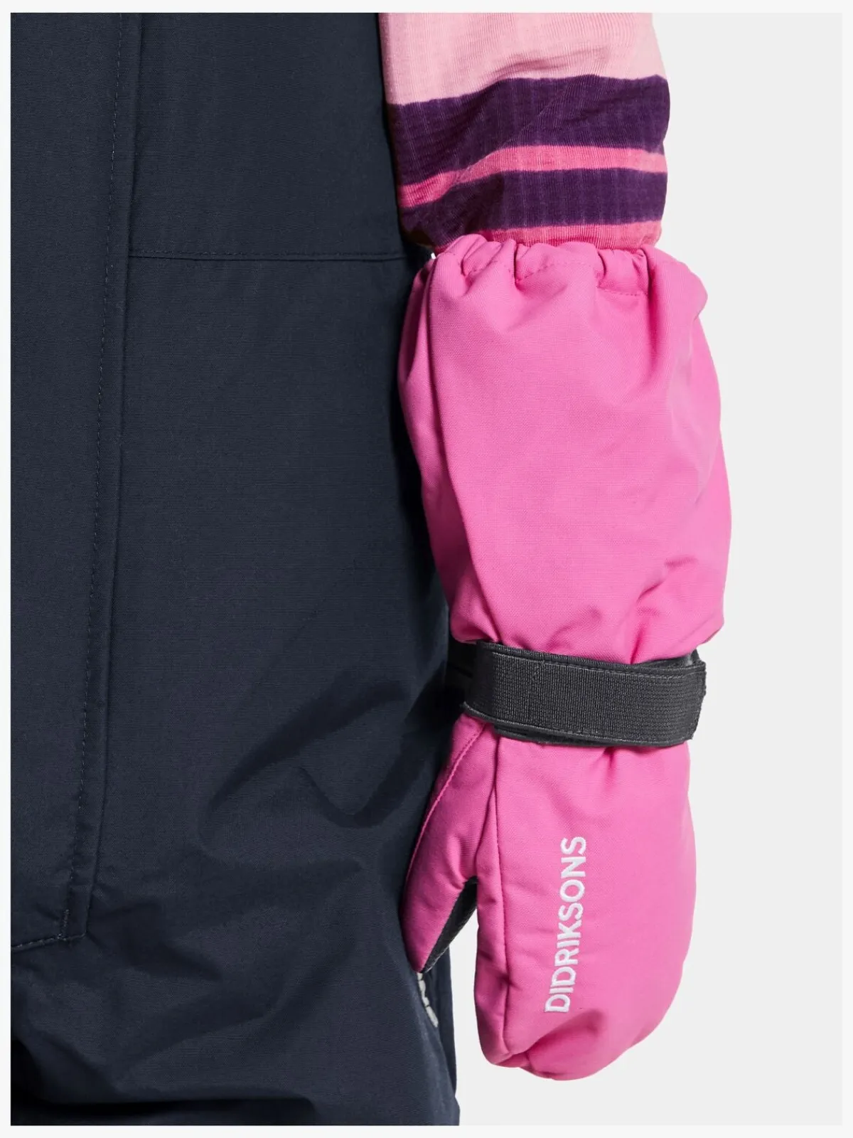 Tilbehør|Vintertøj|Didriksons Biggles Vanter, Sweet Pink Lyserød/Sort