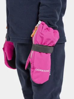 Tilbehør|Vintertøj|Didriksons Biggles Zip Vanter, Plastic Pink