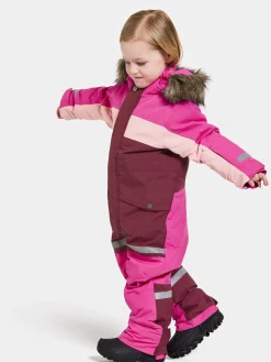Børn Didriksons Flyverdragter|Overtøj-Bjärven Flyverdragt, Plastic Pink