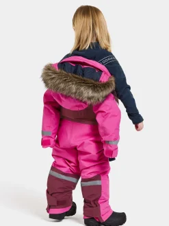 Børn Didriksons Flyverdragter|Overtøj-Bjärven Flyverdragt, Plastic Pink