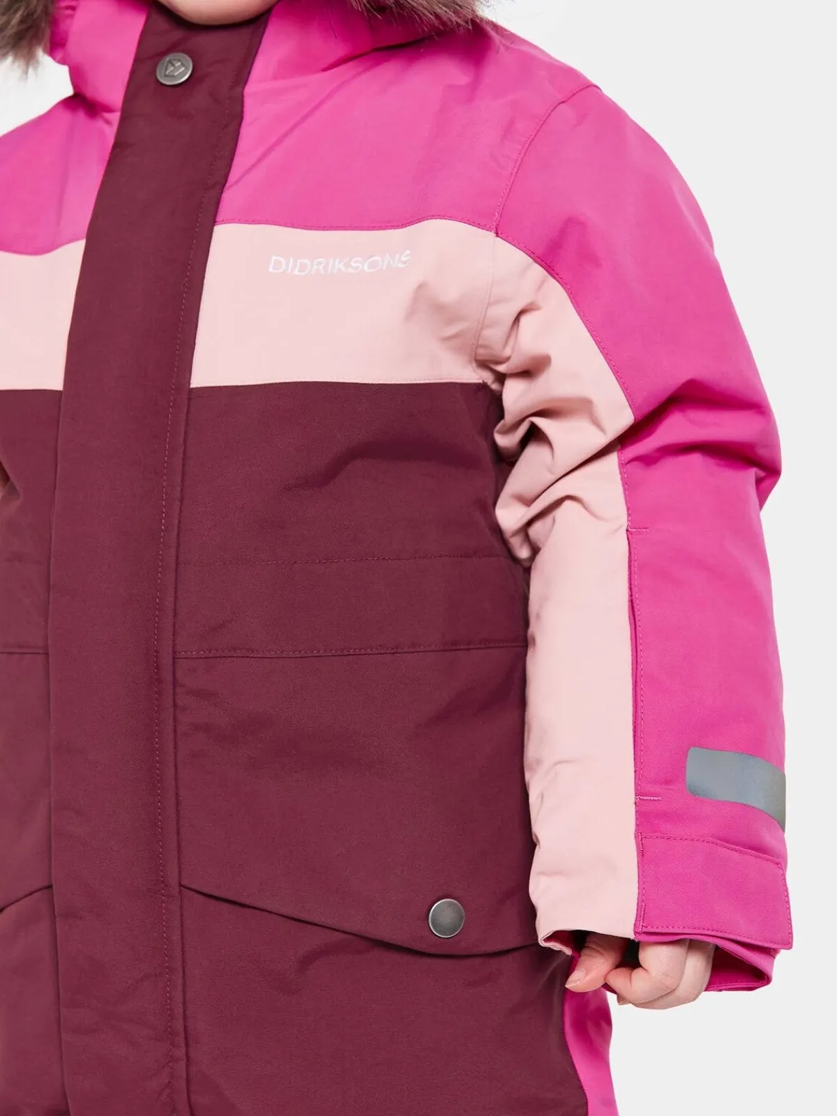 Børn Didriksons Flyverdragter|Overtøj-Bjärven Flyverdragt, Plastic Pink
