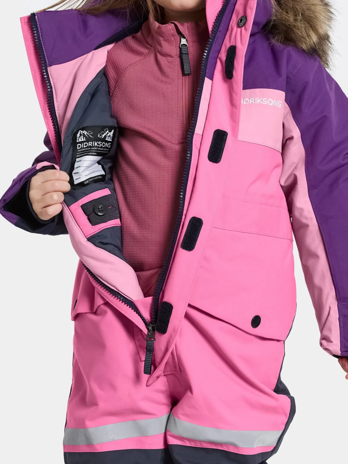 Børn Didriksons Overtøj-Bjärven Flyverdragt, Sweet Pink