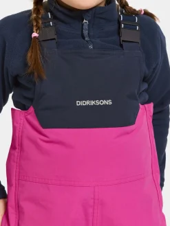 Børn Didriksons Termotøj|Vintertøj-Bjärven Overtræksbukser, Plastic Pink