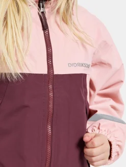 Overtøj|Didriksons Bladet Skaljakke, Dusty Pink Lilla/Lyserød