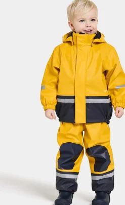 Børn Didriksons Regntøj-Boardman Foret Regnsæt, Oat Yellow