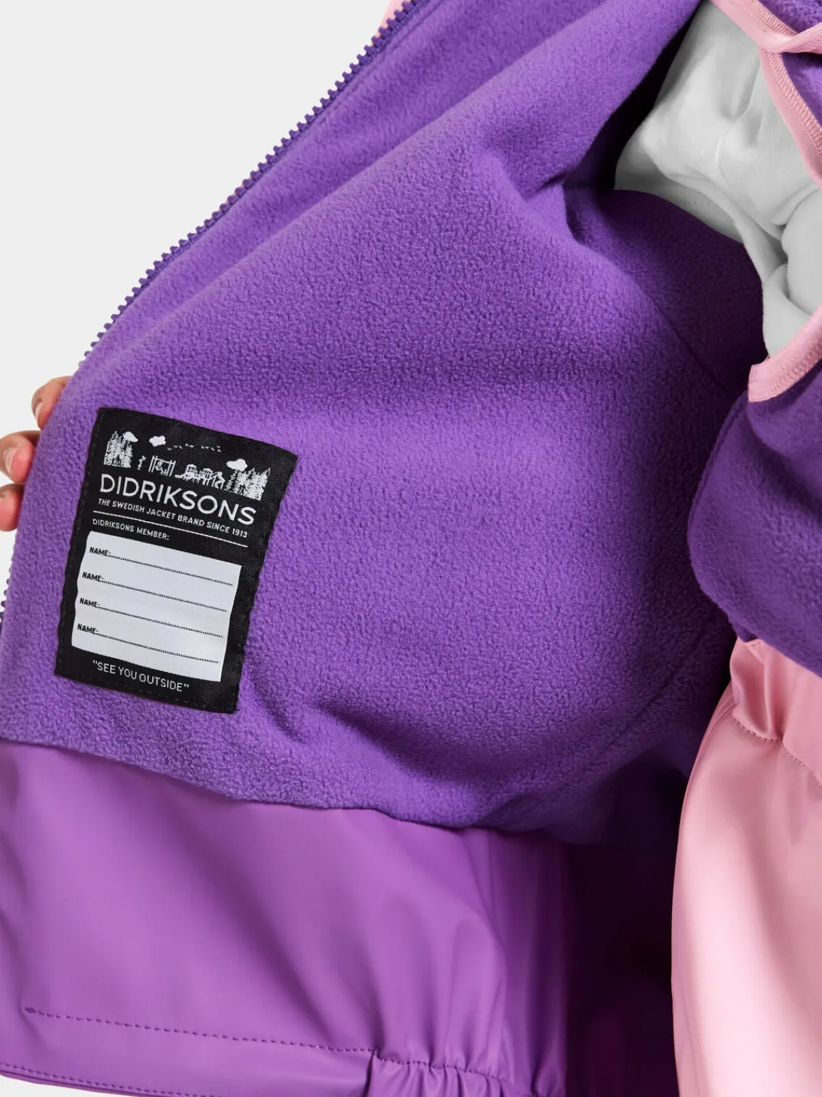 Regntøj|Didriksons Boardman Foret Regnsæt, Tulip Purple Lilla/Lyserød
