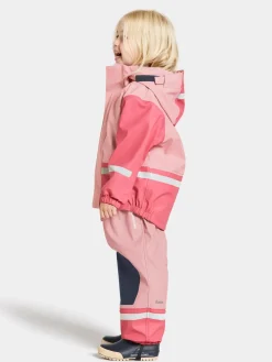 Børn Didriksons Regntøj-Boardman Foret Regnsæt, Soft Pink