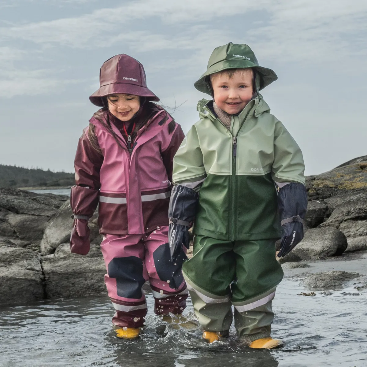 Regntøj|Didriksons Boardman Foret Regnsæt, Heather Pink