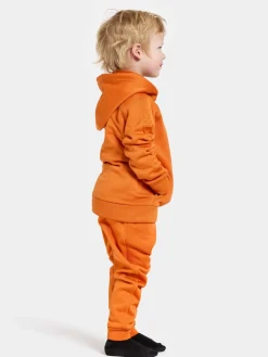 Børn Didriksons Fleecetøj-Corin Powerstretch Jakke, Orange Jam